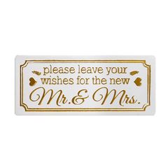 Metal Wedding Sign