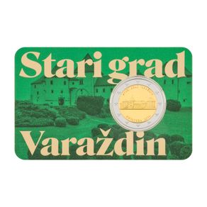 Croatia 2 Euro Commemorative Coin 2024 - The Old Town of Varazdin. Coincard. Uncirculated.