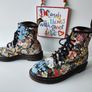 Dr Martens 1460 8 hole Sienna Miller floral england vintage boots UK4 EU37 US 6 Image 5
