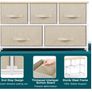 Vertical Chest of 5 Drawers Bedroom, Living Room, Nursery Room, Hallway Image 3