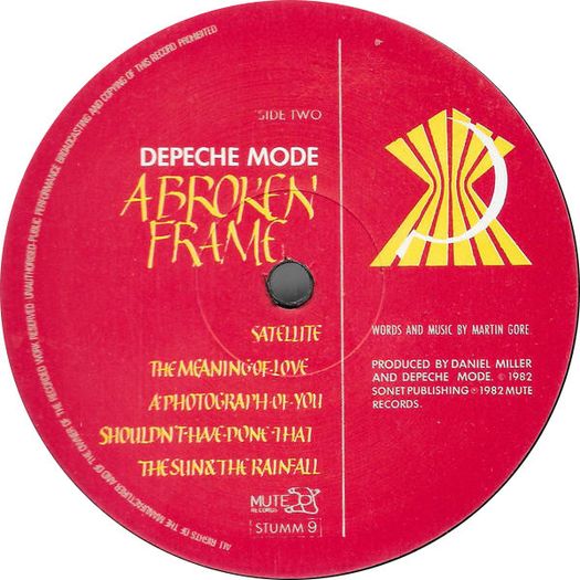 Depeche Mode  A Broken Frame