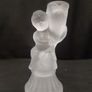 Frosted Glass Cherub Candlesticks Image 2