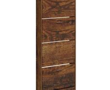 Shoe Cabinet Smoked Oak 59x17x150 cm Engineered Wood