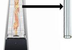BU-KO Glass Tube Replacement for Pyramid Gas Patio Heater