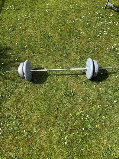 32.5kg weight Plates with barbell