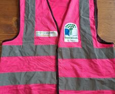 Pink GreenSchools Hi Vis Safety Vest Reflective