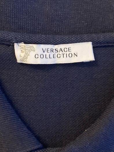 Versace Collection Blue Polo Shirt XXL