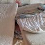 Kids bunk bed with storage drawer and build in bookshelf including two mattresses Image 6