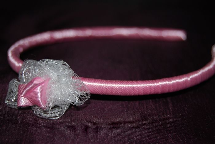 Handmade baby pink hairband