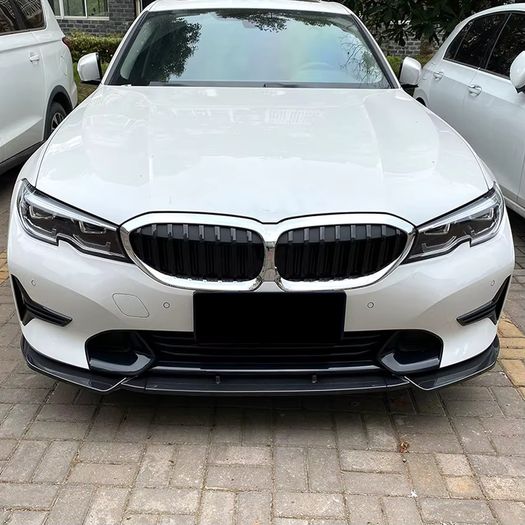 For BMW 3 Series G20 G21 320i 325i 2019-2022 Car Front Bumper Splitter Chin Lip Spoiler Diffuser Guard Body Kit Tuning Protector