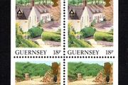 1989 Guernsey GB1.20 Stamp Booklet Pane (ex cover showing St Barnabas Church, St Peter Port) Mint Never Hinged (MNH)
