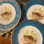 Vintage fish dinner plates free postage Image 5