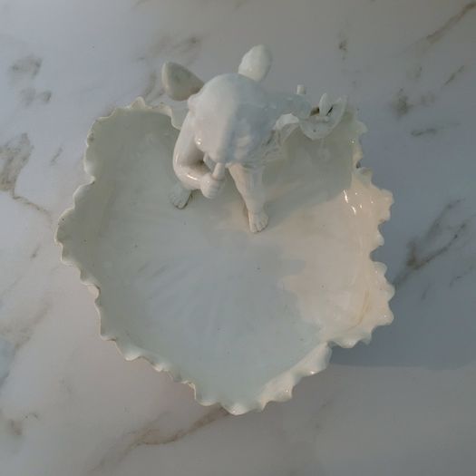 Antique cherub footed candy bowl