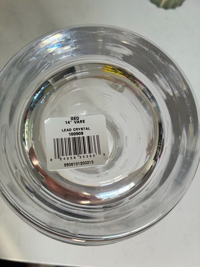 Waterford Crystal John Rocha Geo Pattern 14 Inch Vase