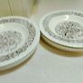 Set of six vintage French plates/soup plates and matching platter Image 4