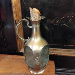 Silver plate and Glass Claret Jug