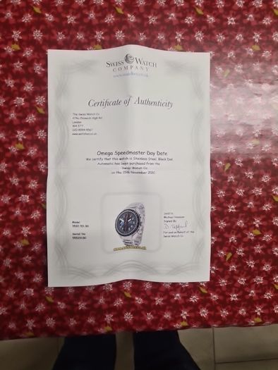 Omega Speedmaster Day Date Model 3520.53.00
