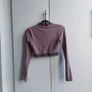 Adidas Originals Retro Sport Tape Long Sleeve Cropped Top Image 2