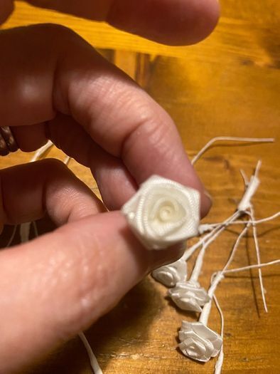 Cream roses for craft work