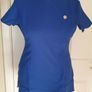 Simon Jersey One Button Tunic Blue Spa Salon Therapist Healthcare Uniform UK10 Payment By REVOLUT or PAYPAL Image 2