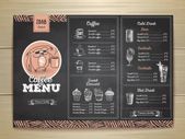 Coffee shop menus boards prints on pvc boards