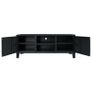 TV Cabinet Metal Industrial Style 120x35x48 cm Black Image 4