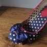 Ruby Shoo Retro Polka Dot Heels with Satin Bows - Size UK 6 / EU 39 Image 6