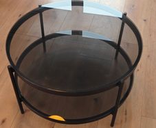 Glass coffee table