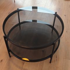 Glass coffee table