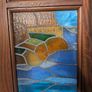 Vintage Stained Glass Doors (Pair):  Beautiful Coastal/Nautical Theme Image 9
