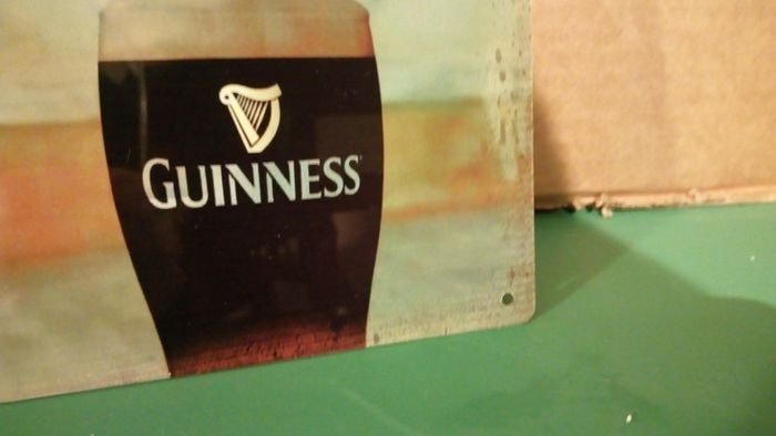 Guinness dancing man sign Guinness tin metal sign