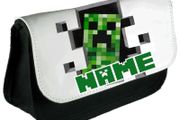 Minecraft Creeper Personalised Pencil Case / Make Up Case / back to school stationery
