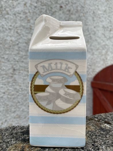 money box milk jug
