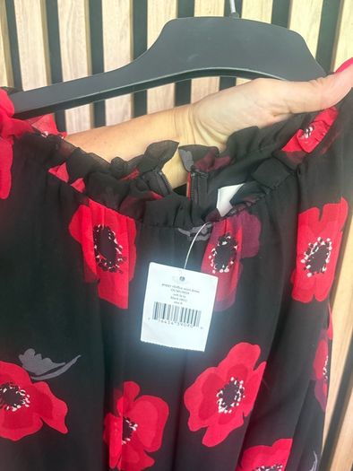 black & red dress size 8 Kate Spade
