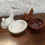 Pair of Portmeirion pottery hen tureens. Image 7