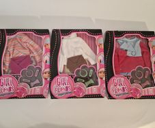 Set of 3 Girl Friends Designer Collection Doll Outfits & Accessories