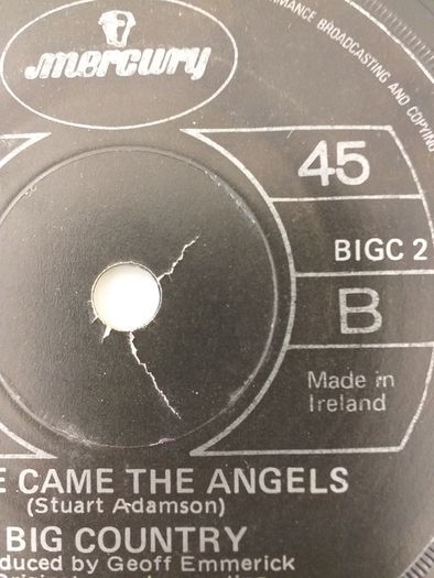 Big Country 7" Vintage Cut Vinyl Record "Irish Pressing" 1986 (Mfd In Ireland) Hard To Acquire (Super Rare)