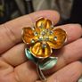 Vintage Brooch Flower Image 2