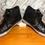 Champion Ladies/Boys/Mens UK6 EUR39 Black Faux Leather Hi tops   S-C Image 6