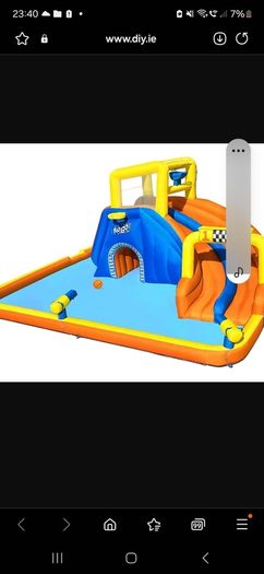 Bestway H2OGO Multicolour Rectangular Large Super speedway PVC Water park