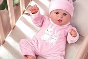 20-Inch Lifelike Reborn Baby Doll with Soft Body Realistic Newborn Girl Silicone Doll with Clothes, Open Eyes, and Play Accessories Gift for Girls Age 3+