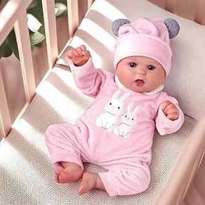 20-Inch Lifelike Reborn Baby Doll with Soft Body Realistic Newborn Girl Silicone Doll with Clothes, Open Eyes, and Play Accessories Gift for Girls Age 3+