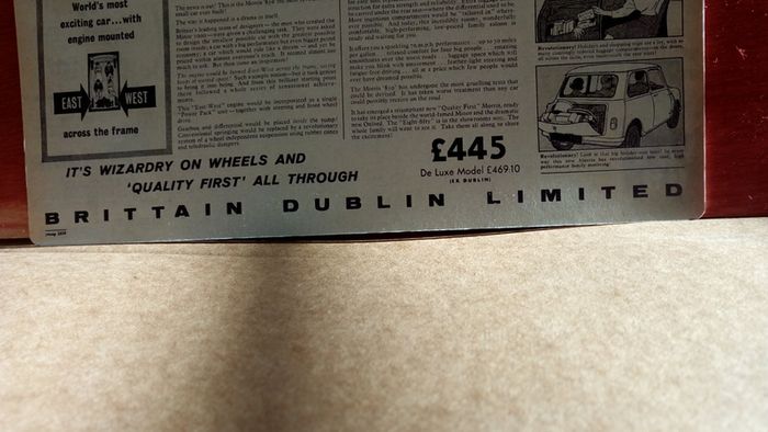 Morris Mini 1959 Reproduction Ireland poster, Irish Memorabilia