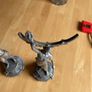Pair of metal statues - vintage Image 10