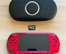 Modded Sony PSP 3000 Radiant Red Bundle