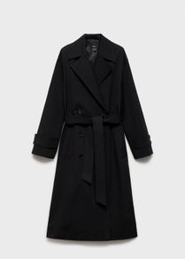 Mango Cotton Blend Trench Size Xl