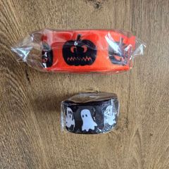 Halloween ribbon - ghost and pumpkin