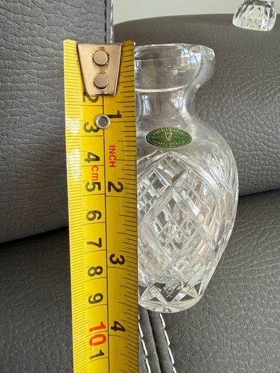 Heritage Irish Crystal small bulbous crystal vase.