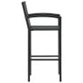 5 Piece Garden Bar Set Poly Rattan Black Image 8