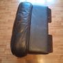 Brown Leather Pouffe/Footstool Image 3